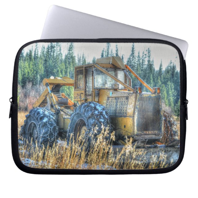 Capa Para Notebook Máquinas De fazenda, Trator, Anel Traseiro, Veícul (Frente)
