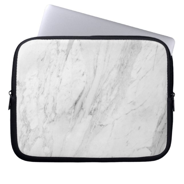 Capa Para Notebook Marble Branco (Frente)