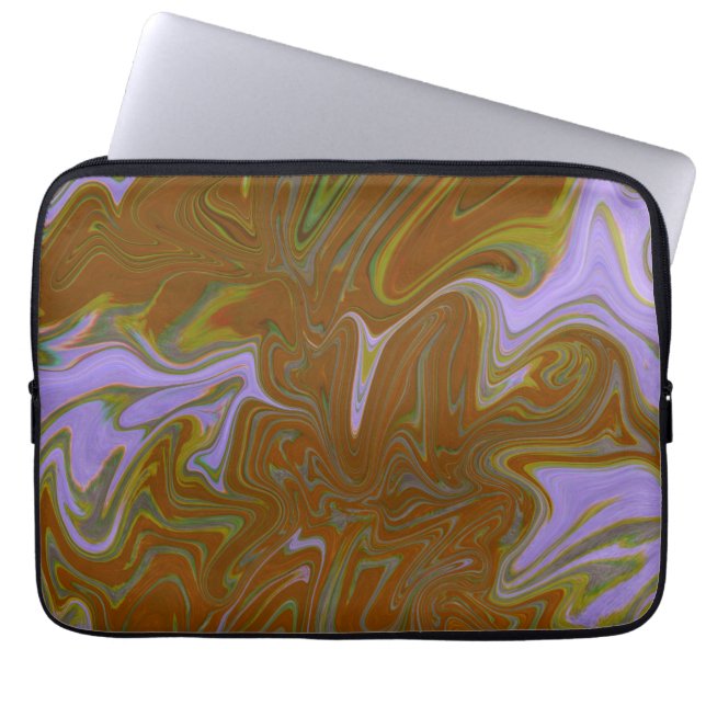 Capa Para Notebook Marble Forms – Terracotta Warm Abstract (Frente)