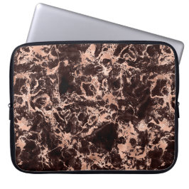 Capa Para Notebook Marble Rosa Dourado