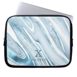 Capa Para Notebook Marble Tosca Verde Personalizável