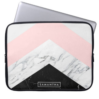 Capa Para Notebook Marble Triangles