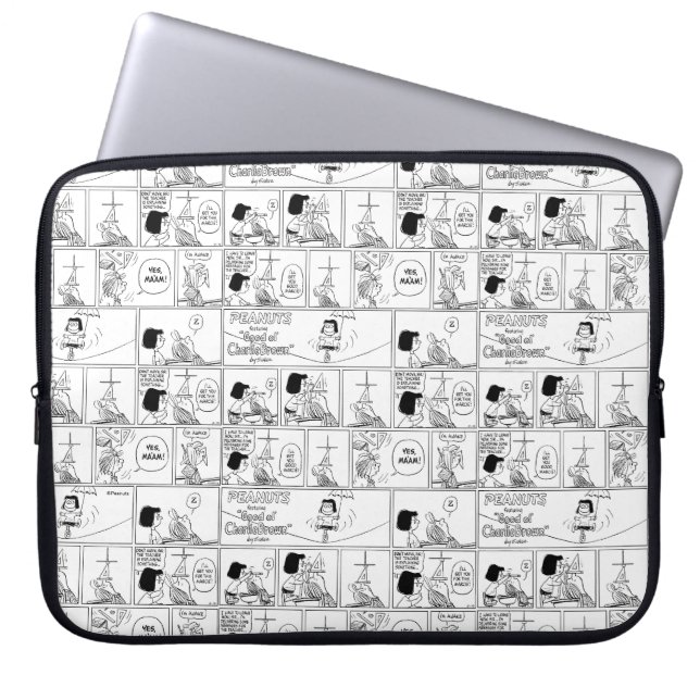 Capa Para Notebook Marcie & Peppermint Patty Na Sala De Aula (Frente)