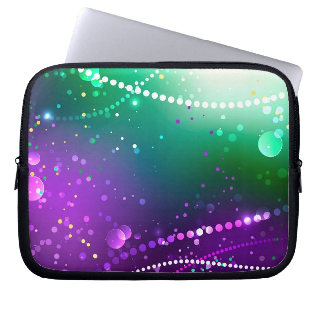 Capa Para Notebook Mardi Gras Festivo Purple Background (Frente)