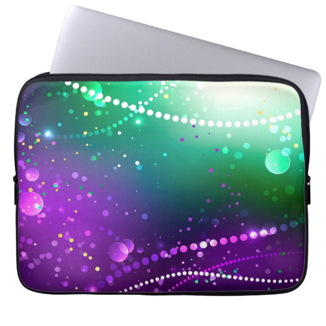 Capa Para Notebook Mardi Gras Festivo Purple Background (Frente)