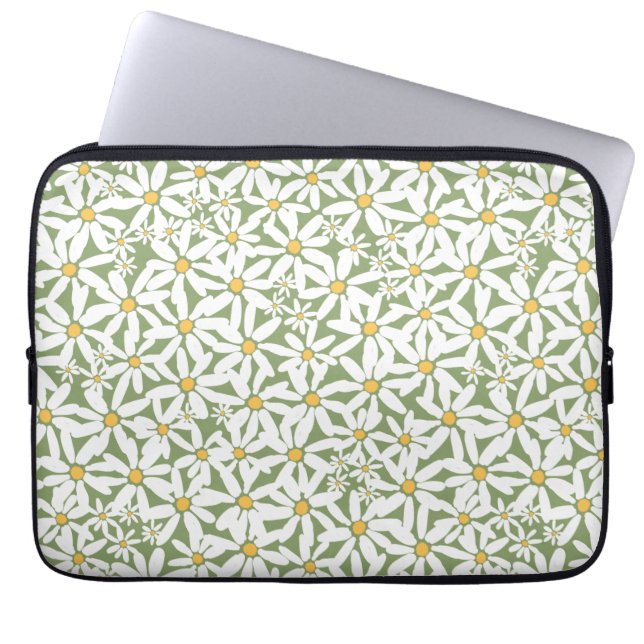Capa Para Notebook Margarida com Tosse - Saco de Eletrônicos Verdes (Frente)