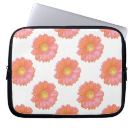 Capa Para Notebook Margarida de gerbera laranja