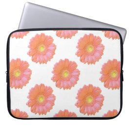 Capa Para Notebook Margarida de gerbera laranja