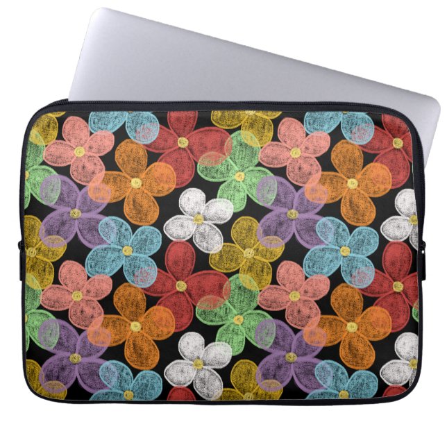 Capa Para Notebook Margaridas de Giz (Frente)