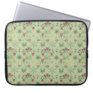 Capa Para Notebook Margaridas do design do Velho Mundo no verde da