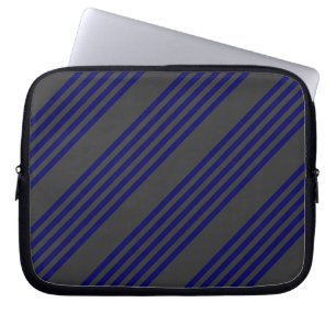 Capa Para Notebook Marinho azul e carvão cinco faixas