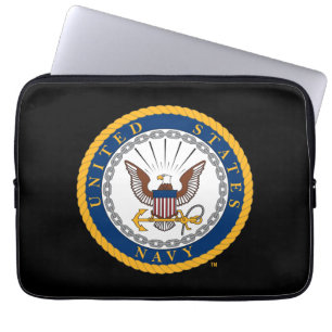 Capa Para Notebook Marinho dos EUA Emblema Marinho