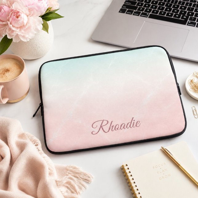 Capa Para Notebook Mármore Pastel Personalizado  (Criador carregado)