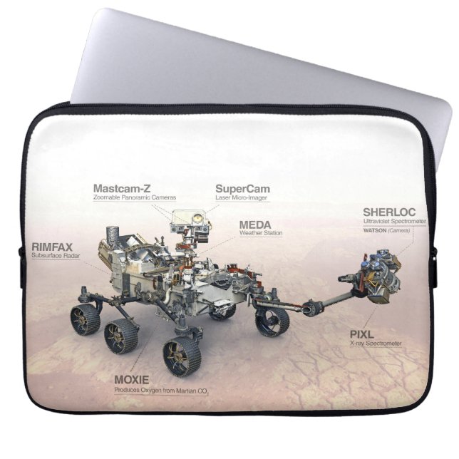 Capa Para Notebook Mars Perseverance Rover Com Instrumentos (Frente)