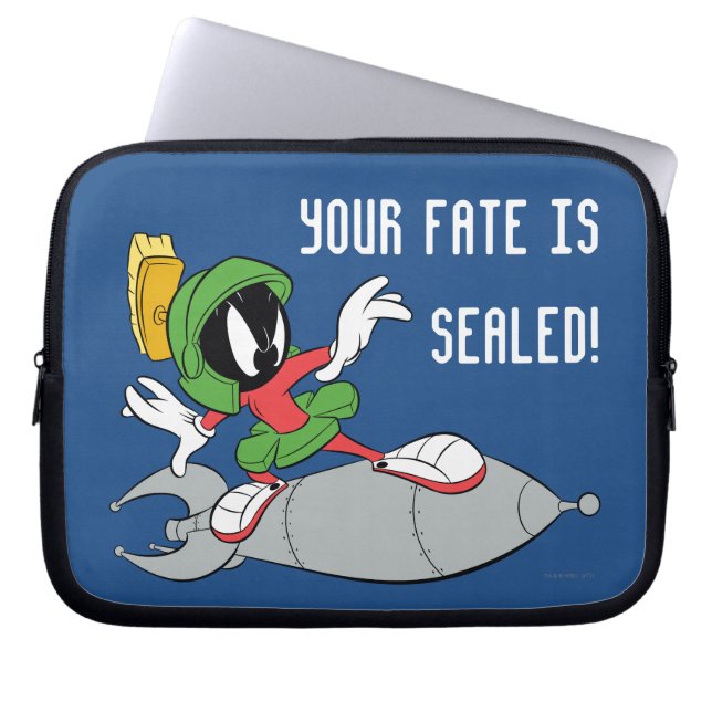 Capa Para Notebook MARVIN, MARTIAN™ Riding Rocket (Foguete itinerante (Frente)