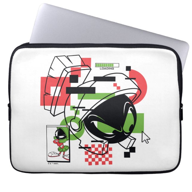 Capa Para Notebook MARVIN THE MARTIAN™ Glitch (Frente)