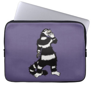 Capa Para Notebook Máscara de Gato Spookure Skeleton Mão Crânio