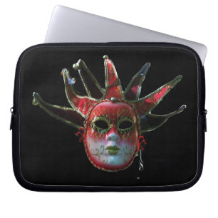 Capa Para Notebook MÁSCARA DE JESTER VERMELHO PRETO, Mascarada