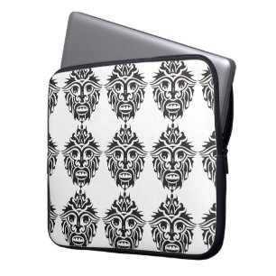 Capa Para Notebook Máscara Tribal - Bolsa de laptop Neoprene de 15 po
