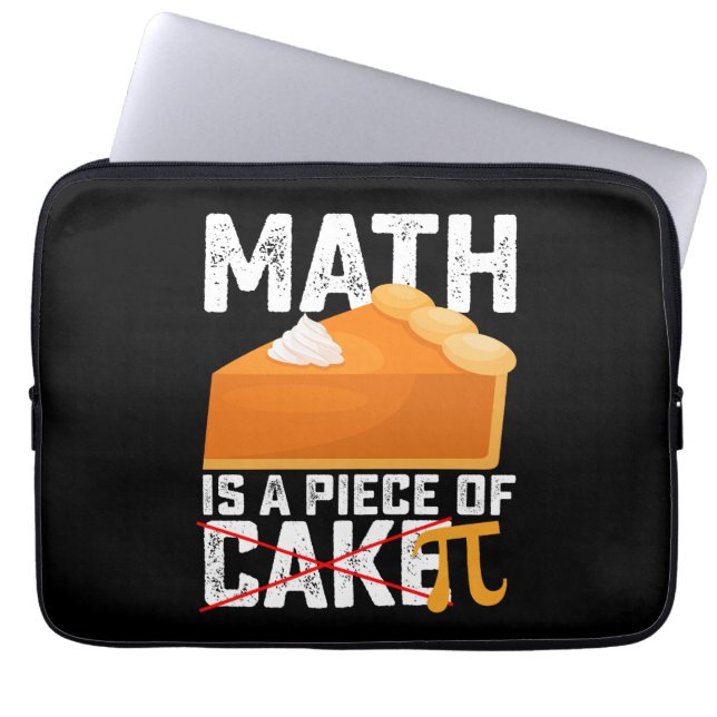 Capa Para Notebook Matemática é um Pedaço de Bolo Pi Dia Engraçado (Frente)