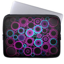Capa Para Notebook Matriz Cibernética Neon Synthwave Tech