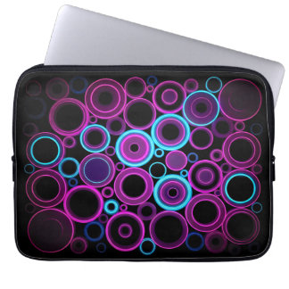 Capa Para Notebook Matriz Cibernética Neon Synthwave Tech