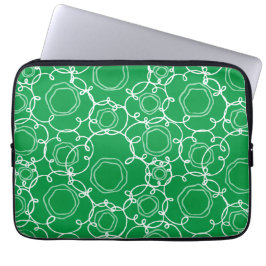 Capa Para Notebook Matriz Floral Abstrata (Verde) Arte Refinada