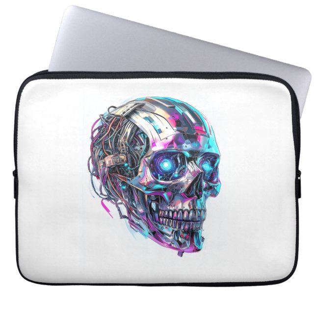 Capa Para Notebook Matriz Mecânica do Crânio (Frente)