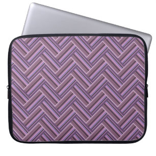 Capa Para Notebook Mauve stripes double weave pattern