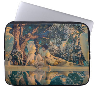 Capa Para Notebook Maxfield Parrish O Jardim de Alá 1918 Arte Fina