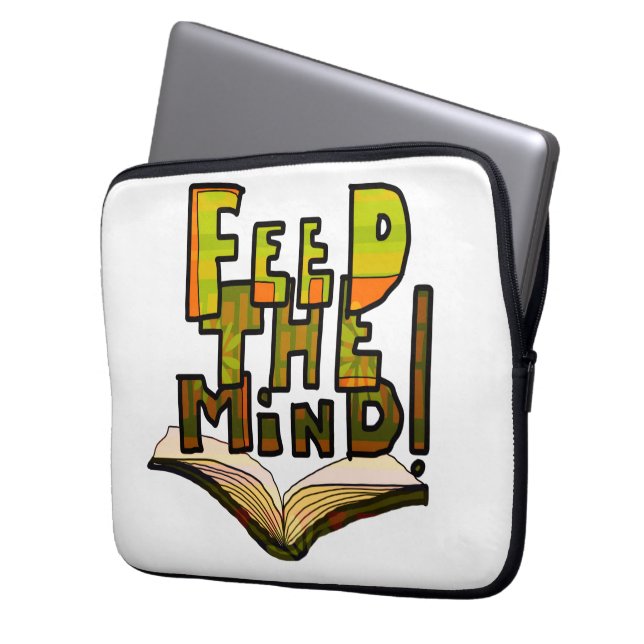 Capa Para Notebook MAZIPOODLES Feed The Mind 006 (Frente Esquerda)