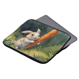 Capa Para Notebook Meadow Bunny Dreams: Eletrônicos Whimsical Bag