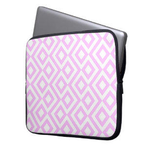 Capa Para Notebook Meander rosa e branco