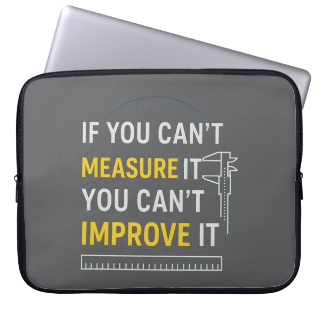 Capa Para Notebook Measure It Improve It - Lean Six Sigma Motivation (Frente)