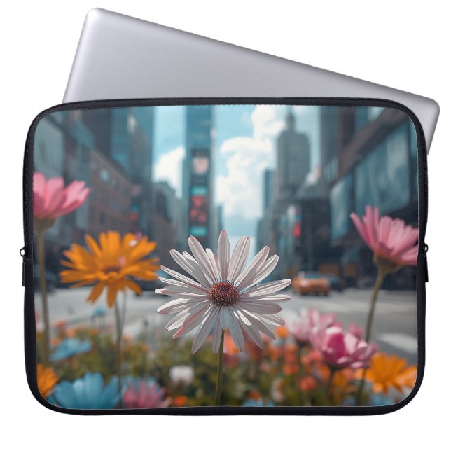 Capa Para Notebook Média Moderna do Meio da Cidade 15' (Frente)