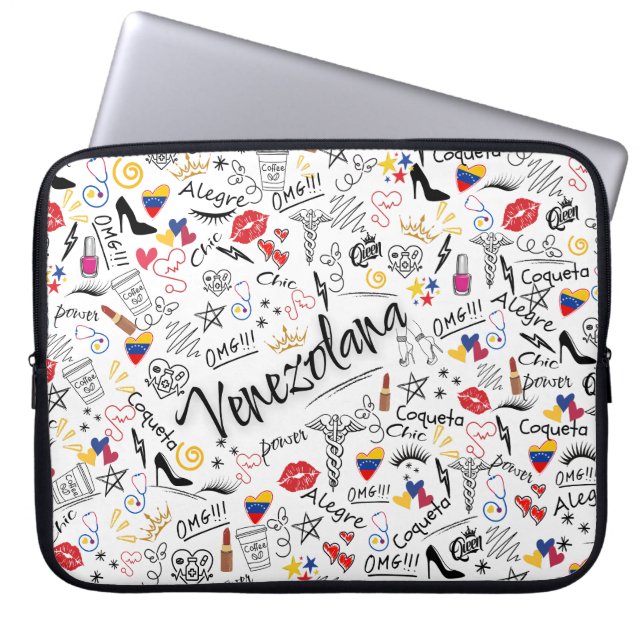 Capa Para Notebook Médica General Venezolana | Orgullo Profesional ve (Frente)