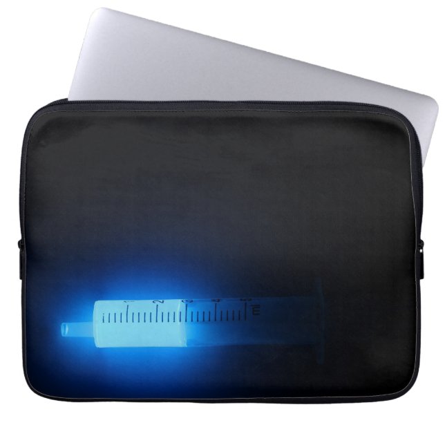 Capa Para Notebook Medicina, luminescência azul (Frente)