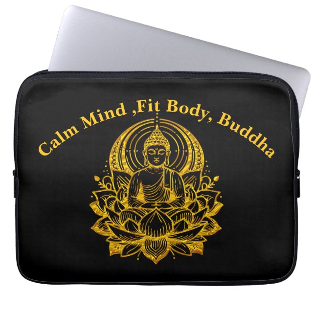 Capa Para Notebook Meditação Buda em Lotus (Frente)
