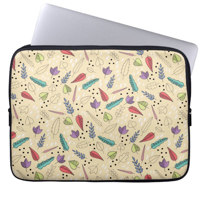 Capa Para Notebook Medley de Folha de outono Colorido (Frente)