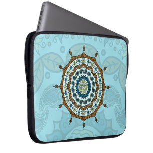 Capa Para Notebook Mehndi Fantasy Bolsa de laptop de Cobre
