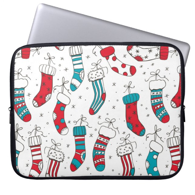 Capa Para Notebook Meias de Natal (Frente)