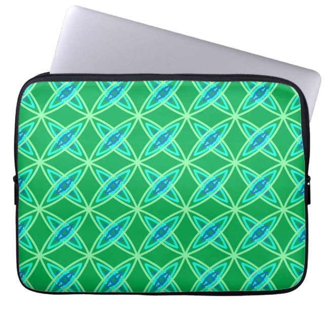 Capa Para Notebook Meio século Atômica moderno - Jade Green (Frente)