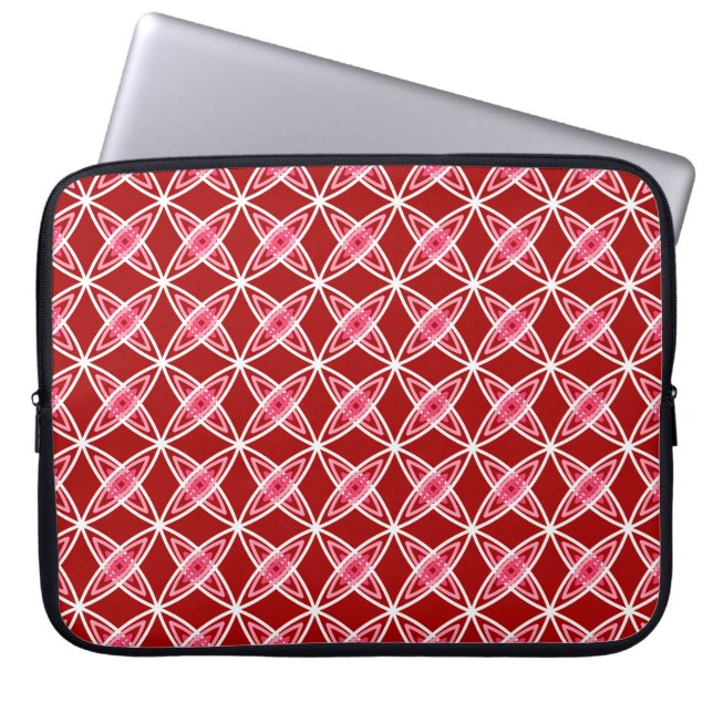 Capa Para Notebook Meio século Atômica moderno - Vermelho escuro (Frente)
