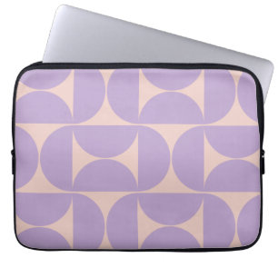 Capa Para Notebook Meio século moderna de Lavanda de padrão