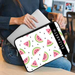Capa Para Notebook Melancias Rosa, Sementes De Melancia, Seu Nome