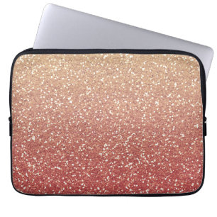 Capa Para Notebook Melão Dourado Glittery