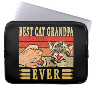 Capa Para Notebook Melhor Avô Gato Nunca, Aniversário de Dia de os pa