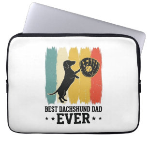 Capa Para Notebook Melhor Camisa de Cachorro de Beisebol Vintage Pai