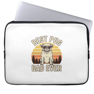 Capa Para Notebook Melhor Design de Camiseta de Pug Vintage para Pai 