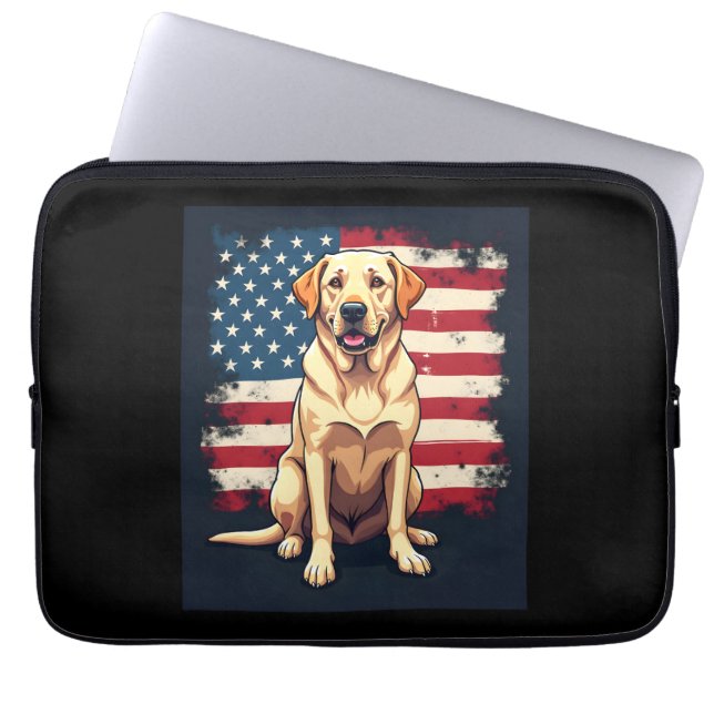 Capa Para Notebook Melhor Labrador Para Homens, Amarelo Cachorro Retr (Frente)